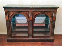 Lighted China Display Cabinet with Arched