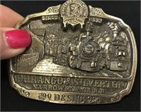 Vintage Metal Durango / Silverton Belt Buckle