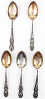 Sterling Silver State Souvenir Spoons