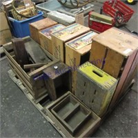Pallet of wood crates