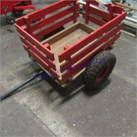 2 wheel pull behind pedal tractor wagon