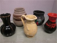 Various Miniature Stoneware & Porcelain Pitchers