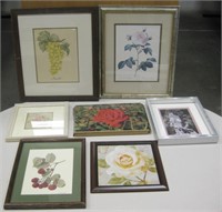 6 Floral Pictures, Note Cards