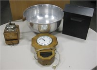 VNTG Bowl, Clock, Coffee Grinder & Wall Mail Box