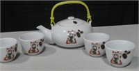 Japanese Maneki-neko Lucky Cat Tea Set