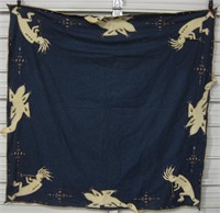 Kokopelli Decorated Handmade Tablecloth - Signed