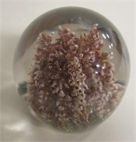 Flora In Acrylic Art Paperweight - 2.25" Tall