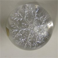 1.75" Tall Cristal France Lead Crystal Paperweight