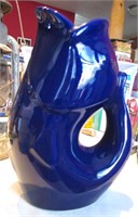 GurglePot Co. Fish Form Blue Tone Pitcher / Vase