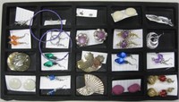 20 Pairs of Various Costume Earrings Jewelry