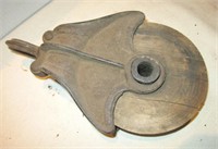 Vintage Rustic Industrial Workman's Pulley, 11.5"L