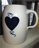 Ceramic Casey Pottery Hand Turned Heart Milk Jug