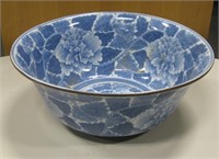 21st.C. Brass Rimmed Japanese Porcelain Bowl