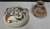 2 Native American Ceramics - Largest Is 5" Long