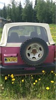 1993 Geo tracker SUV  vehicle soft top