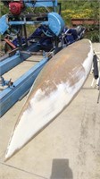 Canoe boat fiberglass 14.6 ft