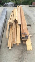 Mixed lumber lot 2x4's 1x4's etc
