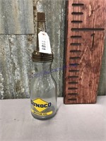Sunoco oil bottle w/ spigot, 1 quart