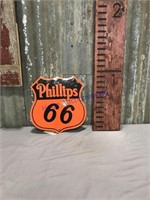 Phillips 66 enamel sign