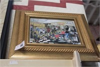 FRAMED BARBER SHOP ARTWORK