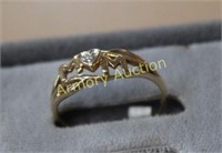 SIZE 7 3/4 10KT HEART RING