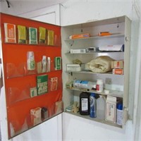 Contents of Large First Aid Wall cabinet