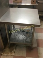 2 Ft Square Stainless Table