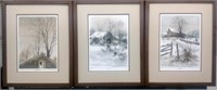 Winter Scenes by Michael Slone (Pencil Signed)