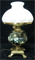 MAASTRICHT STYLE MAJOLICA TABLE LAMP