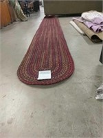 Burgundy rug 22"x12'
