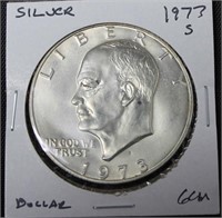 1973 S SILVER IKE DOLLAR