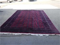 8 by 10 signed silk rug