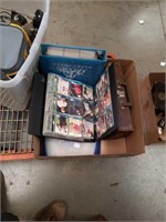 Box of sports cards