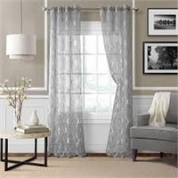 ELRENE HOME FASHION SONATA GREY ONE PANEL GROMMET