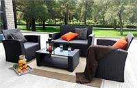 BANER GARDEN 4 PIECE OUTDOOR FURNITURE COMPLETE