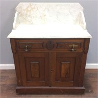 ANTIQUE 1900’S MARBLE WASH STAND