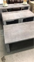 4 pc Faux Concrete Table Set