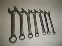 SNAP ON TOOL SAE Combination Wrenches 7 Pcs 3/8