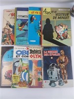 8 B.D. dont Astérix, Tintin, Lucky Luke