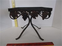 Wrought iron accent table (plant stand)
