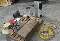 Electrical wire, lights, heater, and more