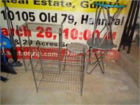 Wire Framed Racks and Metal Tables