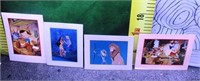 593 - LOT OF 4 DISNEY PICTURES