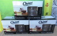 11 - LOT OF 3 CHINET WINE GLASSES