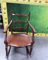 11 - ROCKING CHAIR WIDE & CARVED