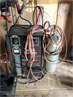 Shop lights, battery charger, acetylene torch,