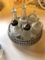 Antique Vinegar Bottles, Salt & Pepper Shakers,r