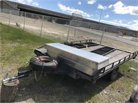 2015 home made trailer with hitch, 15' long with h