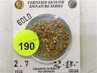 2.7 G  24K GOLD NUGGETS