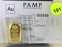50G  999.9 GOLD BAR